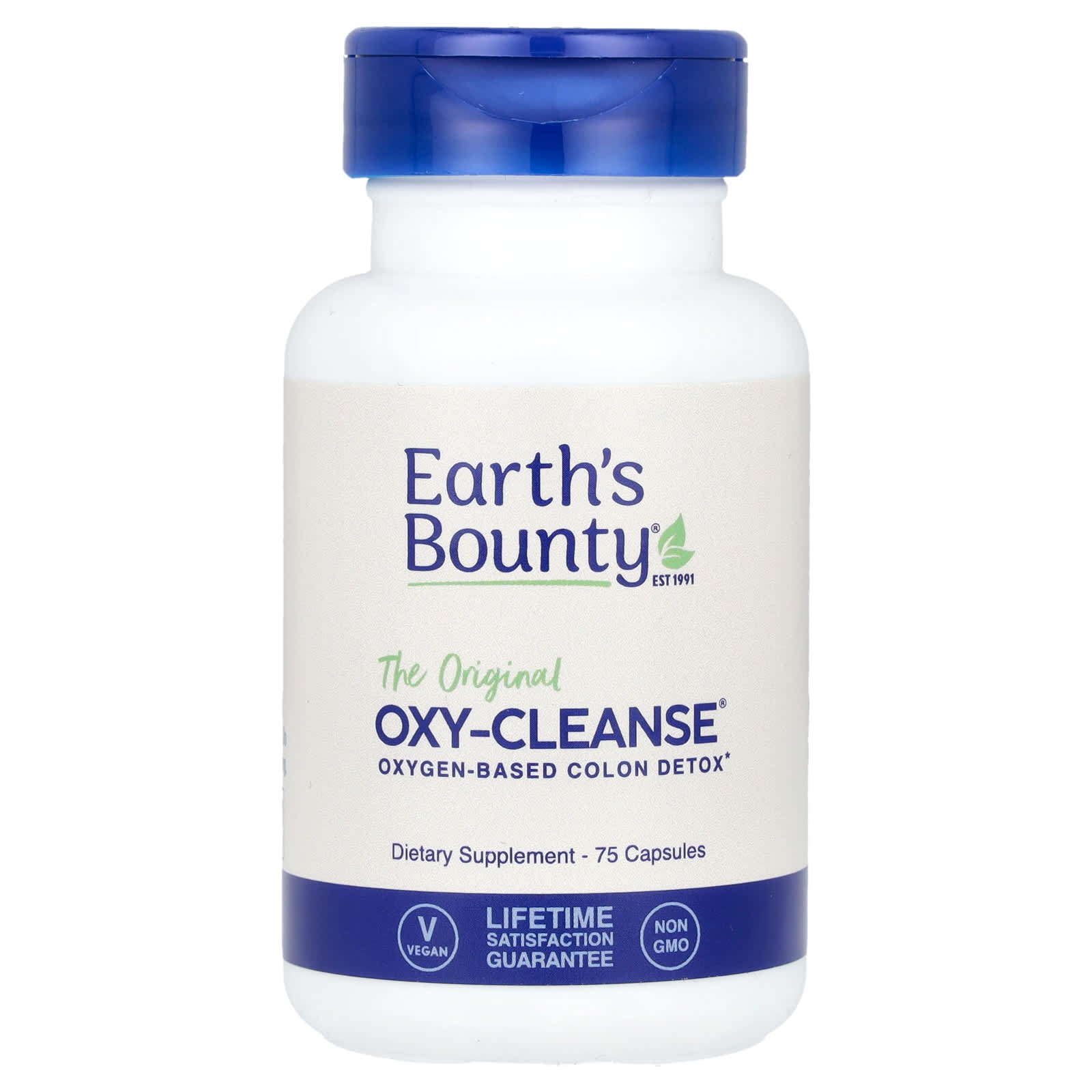 Oxygen-Based Colon Detox with Earth's Bounty Oxy-Cleanse, 75 Capsules - Image 1