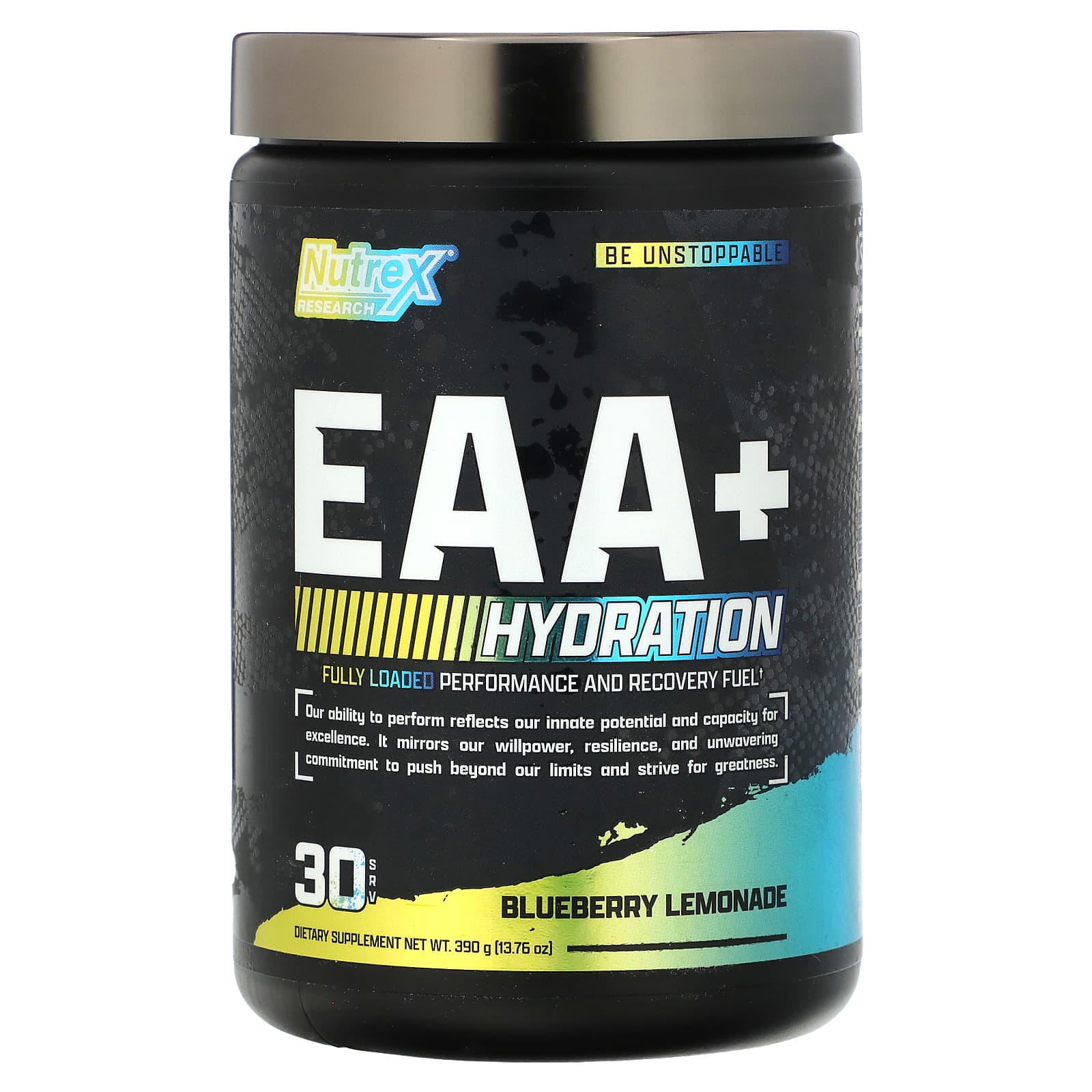 Nutrex Research, EAA+ Hydration, Blueberry Lemonade, 13.76 oz (390 g) - Image 1