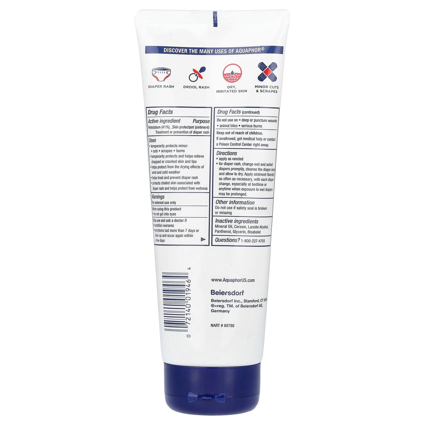 Aquaphor Healing Ointment, Fragrance Free, 7 oz | Dry Skin Relief - Image 2