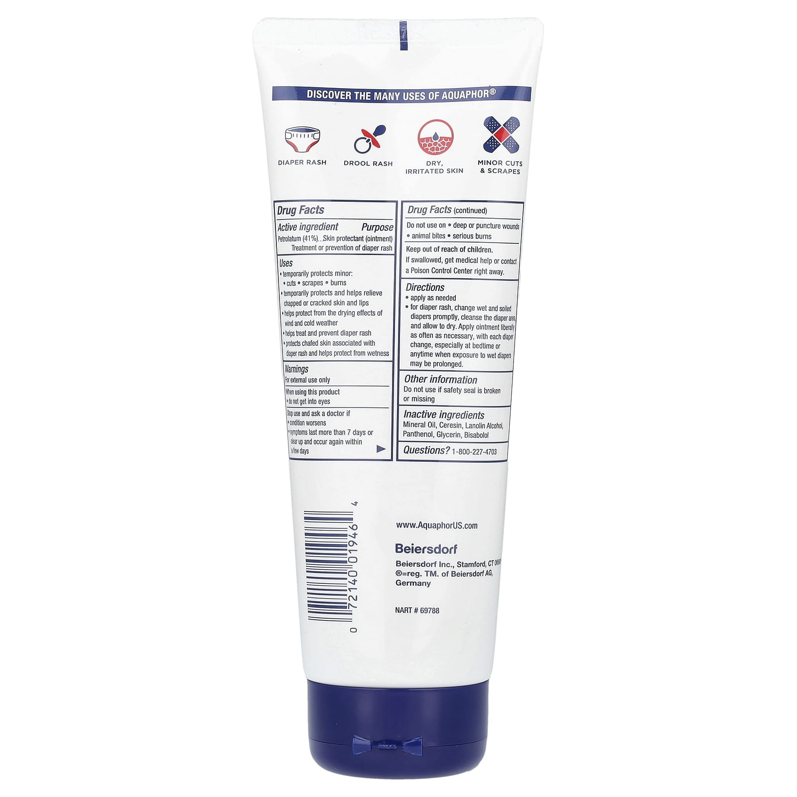 Aquaphor Healing Ointment, Fragrance Free, 7 oz | Dry Skin Relief - Image 2