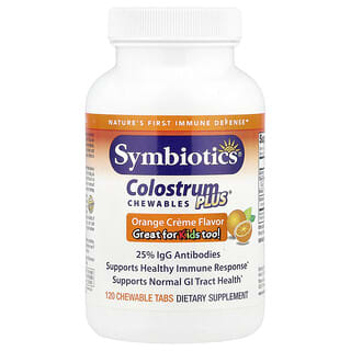 Boost Immunity with Symbiotics Colostrum Plus Chewables, Orange Creme