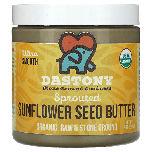 USDA Organic Sprouted Sunflower Seed Butter by Dastony, 8 oz (227 g) - Image 1