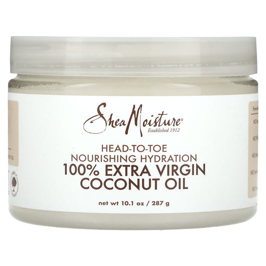 SheaMoisture, Head-To-Toe Nourishing Hydration, 100% Extra Virgin Coconut Oil, 10.1 oz (287 g) - Image 1