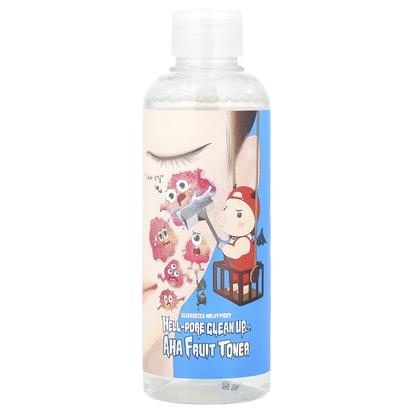 Elizavecca Hell-Pore Clean Up AHA Fruit Toner, Brighten & Exfoliate Skin - Image 1