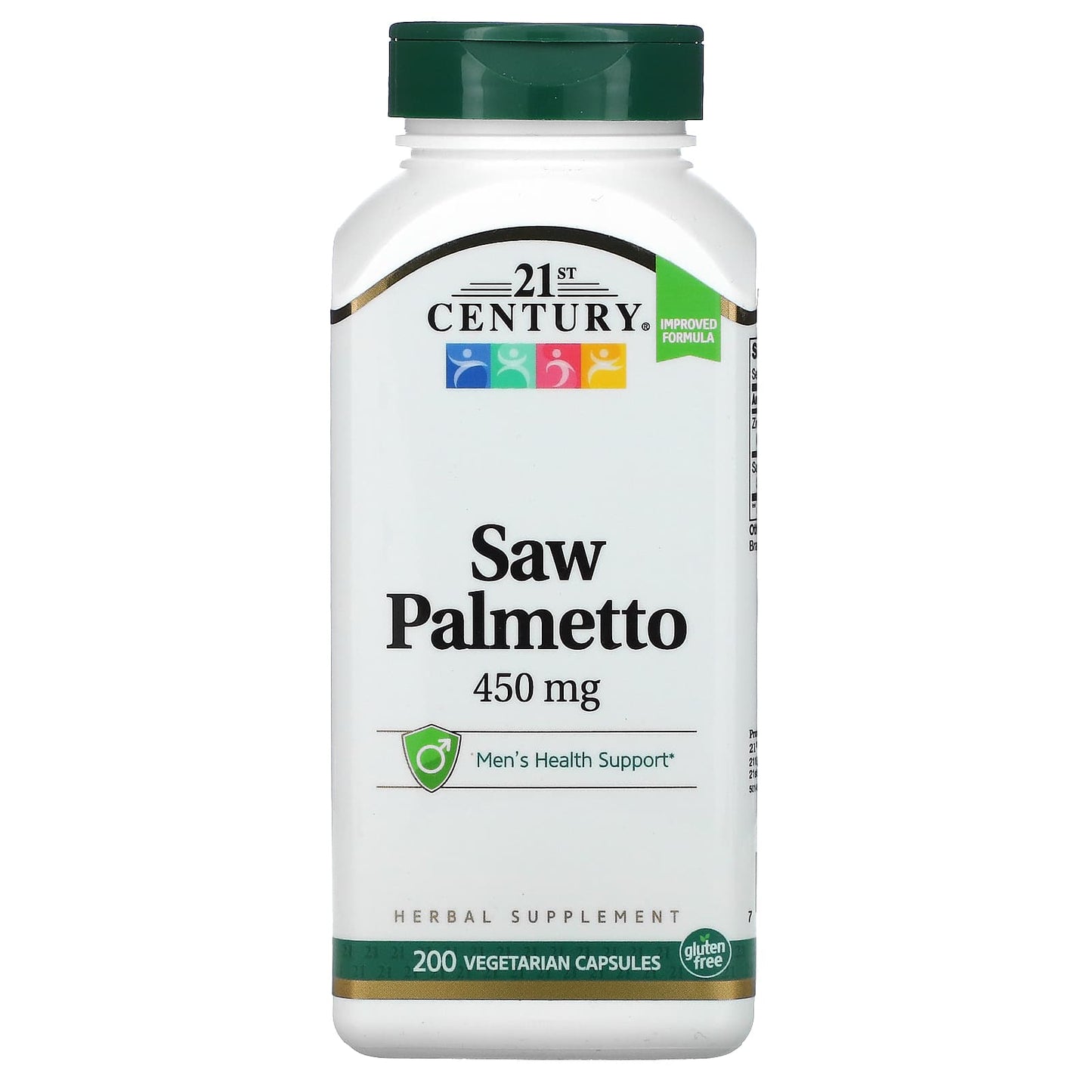 21st Century Saw Palmetto 450mg for Men's Health - 200 Capsules - Image 1