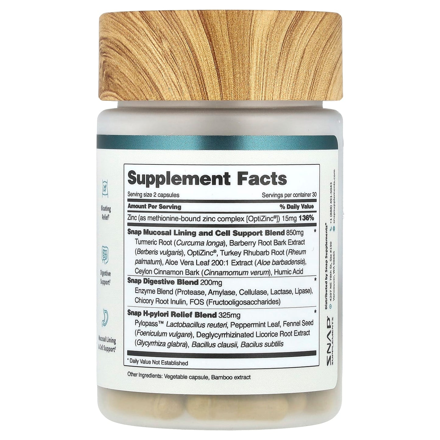 Snap Supplements, Gut Health , 60 Capsules - Image 2