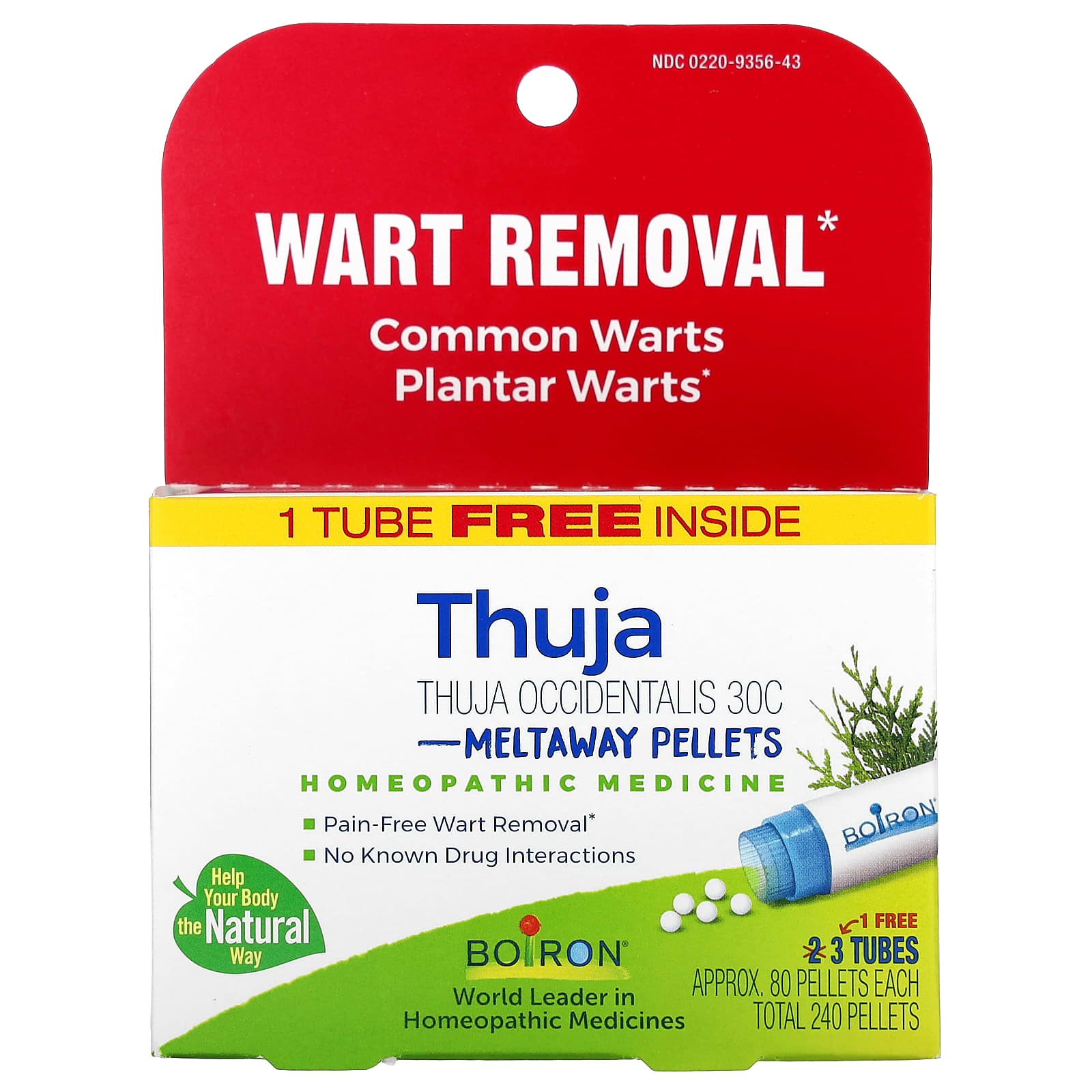 Boiron Thuja Occidentalis Homeopathic Medicine for Pain-Free Wart Removal - Image 1