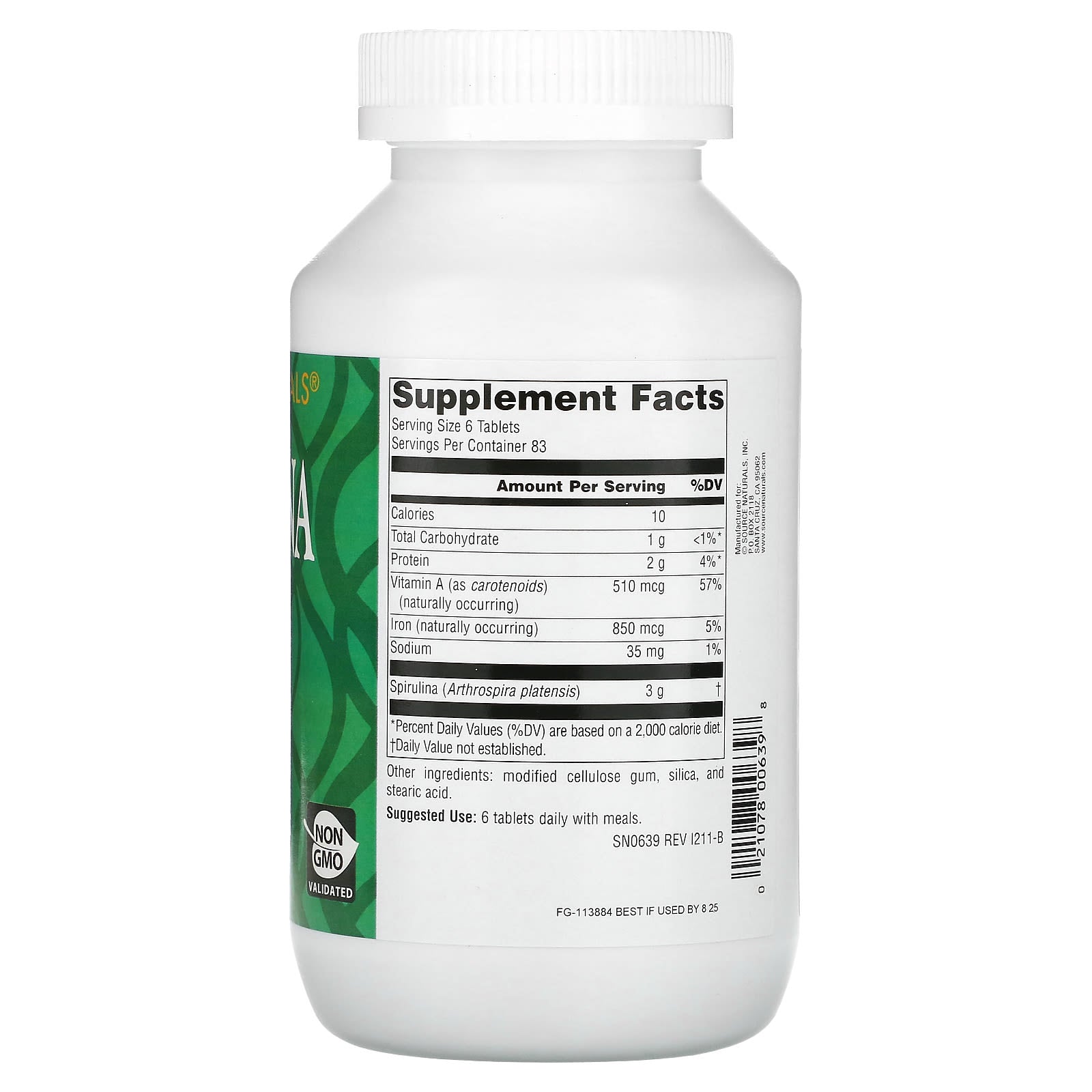 Source Naturals, Spirulina, 500 Tablets - Image 2