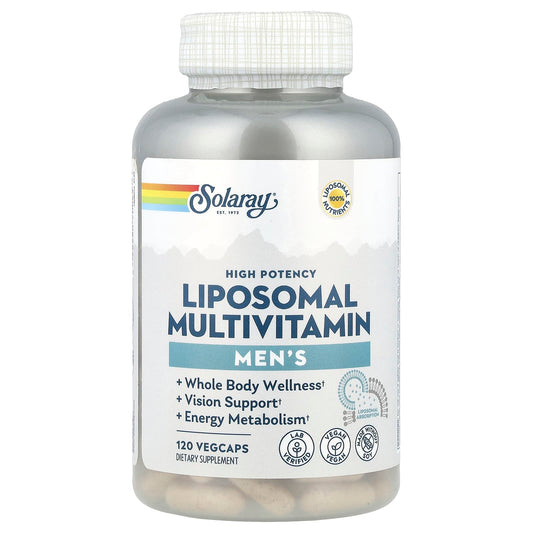 Solaray, Men's Liposomal Multivitamin, High Potency, 120 VegCaps - Image 1