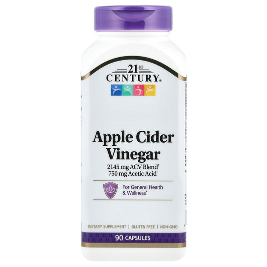 Apple Cider Vinegar Capsules with Vitamin D3 & Zinc - 90 Count - Image 1