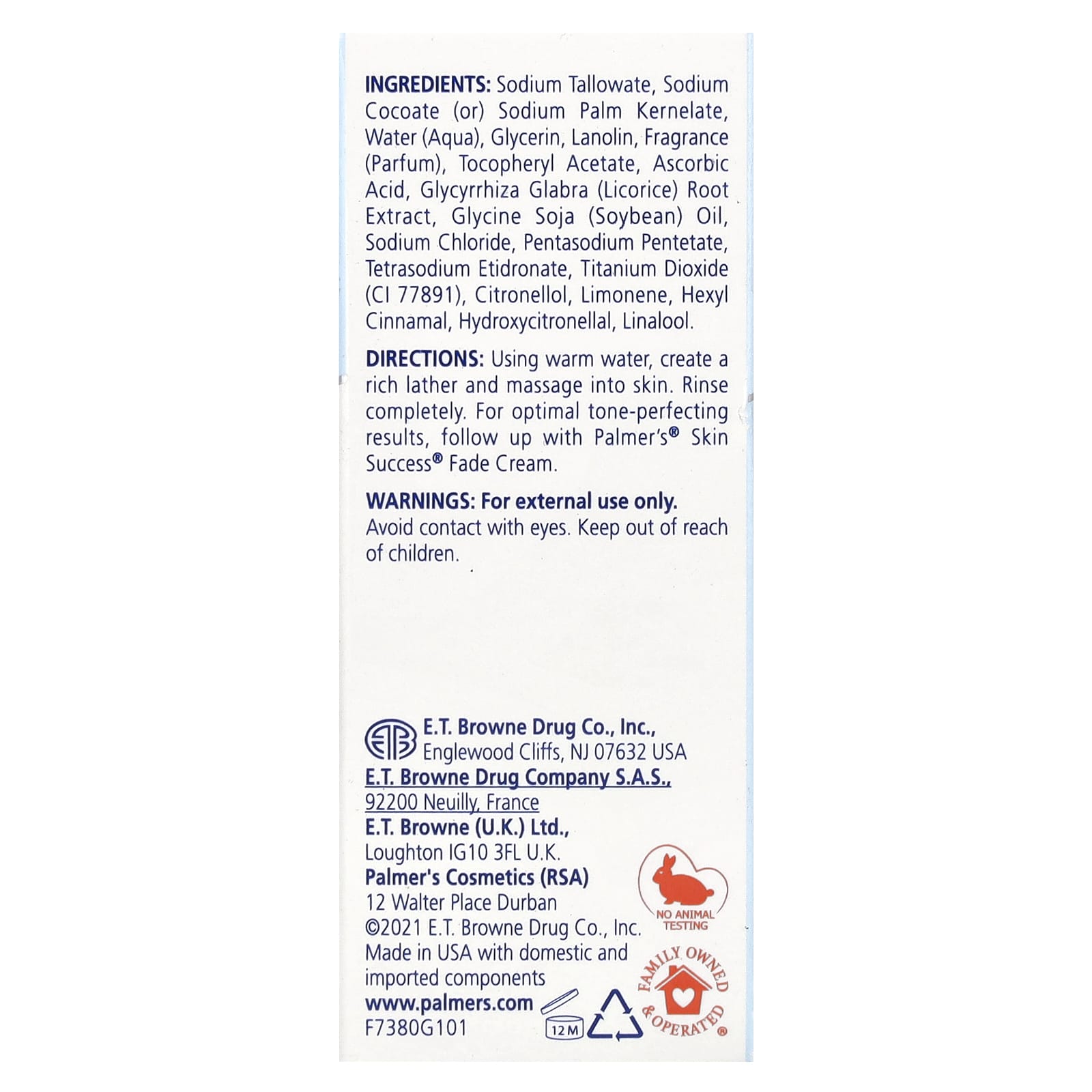 Palmer's, Skin Success® with Vitamin E, Complexion Bar Soap, 3.5 oz (100 g) - Image 2