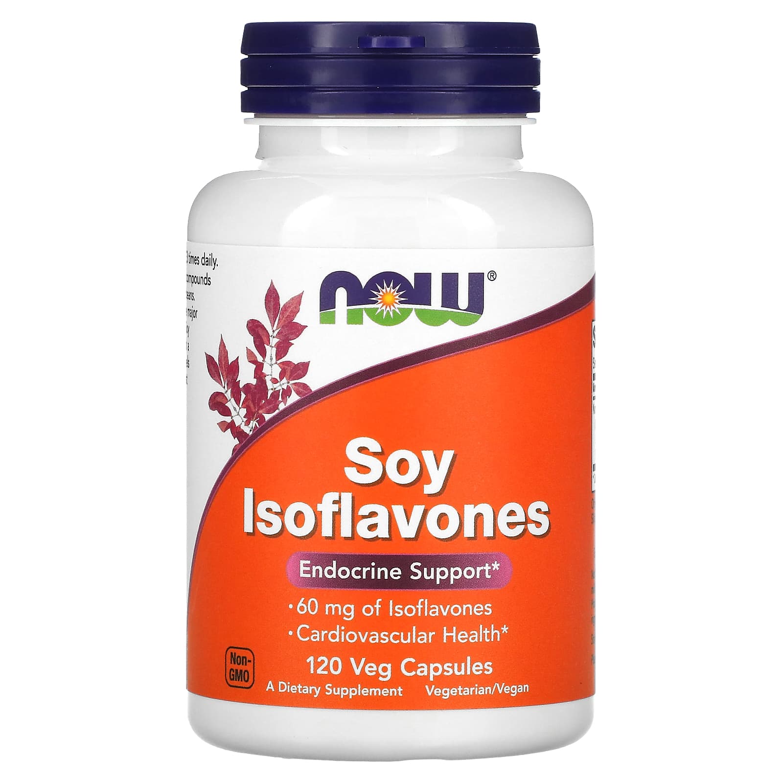 NOW Foods, Soy Isoflavones, 120 Veg Capsules - Image 1