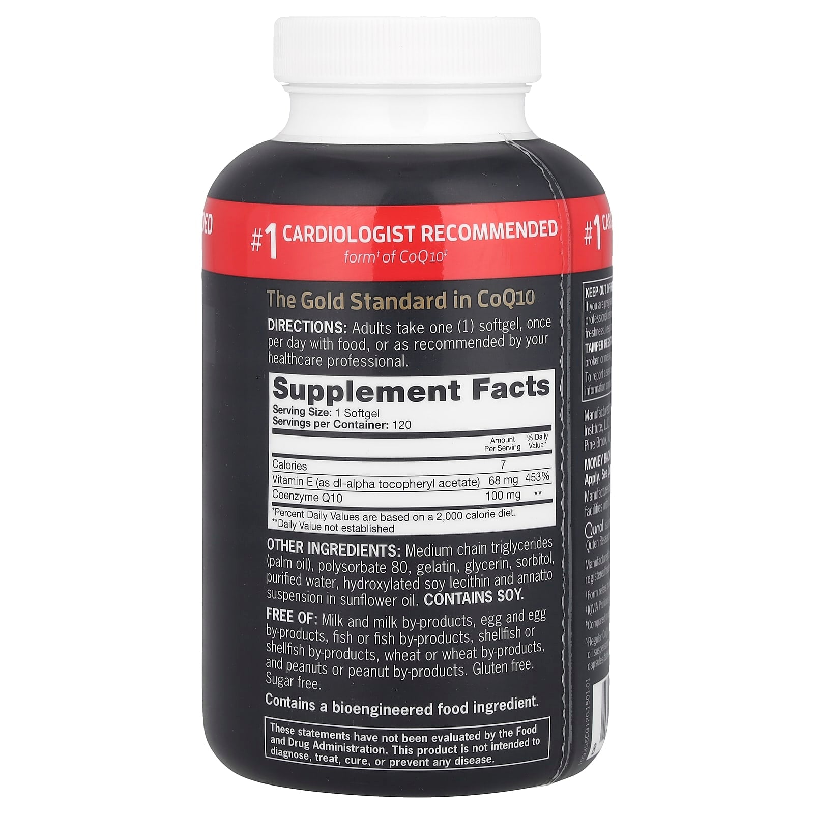 Qunol, Ultra CoQ10, 100 mg, 120 Softgels - Image 2