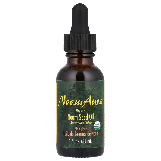 NeemAura, Organic Neem Seed Oil, 1 fl oz (30 ml) - Image 1
