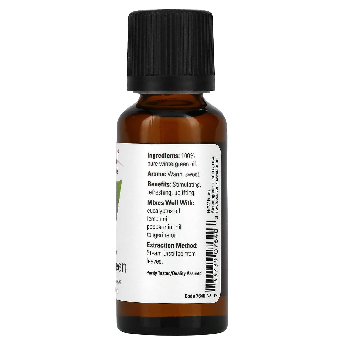NOW Foods, Essential Oils, 100% Pure Wintergreen, 1 fl oz (30 ml) - Image 2