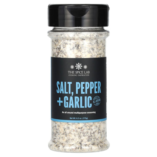 The Spice Lab, Salt, Pepper + Garlic, 6.2 oz (175 g) - Image 1