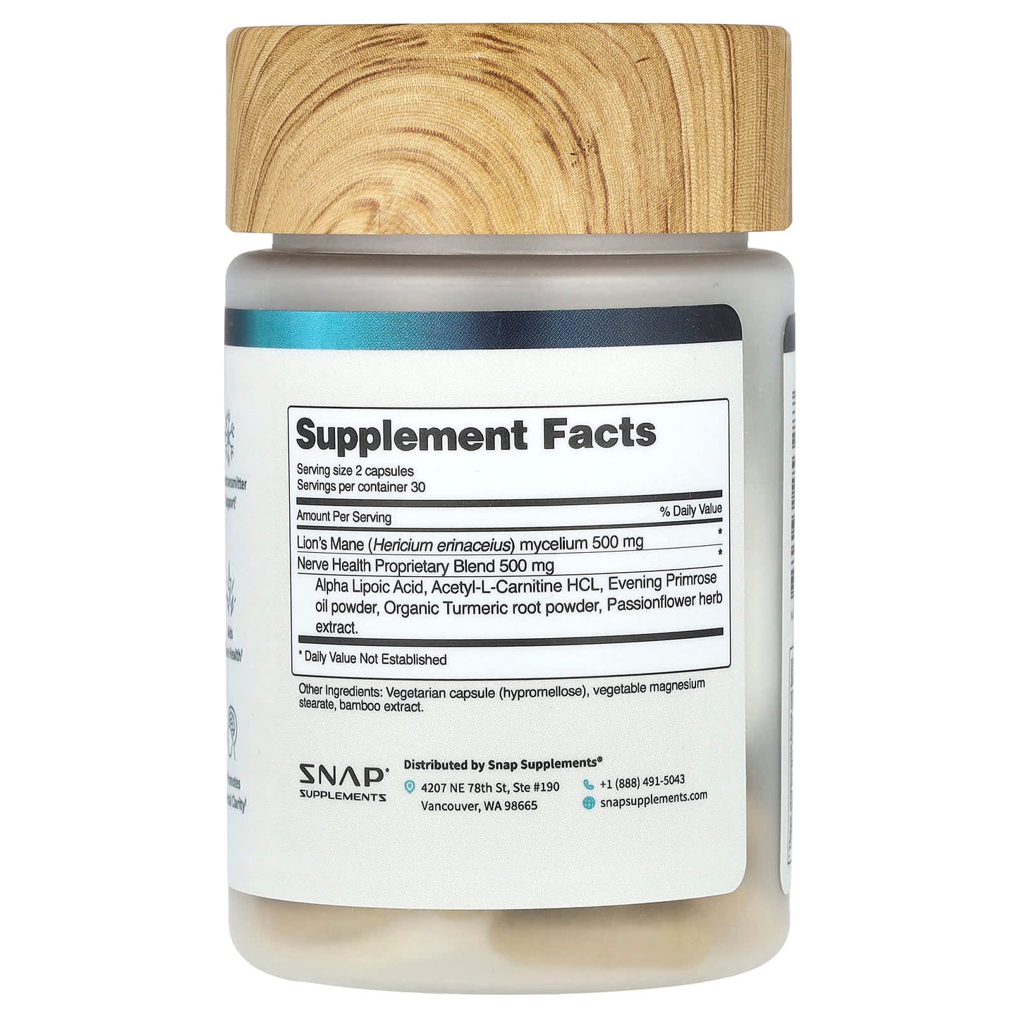 Snap Supplements, Nerve Health, 60 Capsules - Image 2