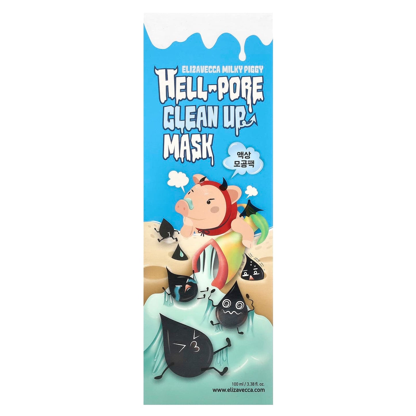 Elizavecca Milky Piggy Charcoal Face Mask for Clean Skin, 3.38 fl oz - Image 2