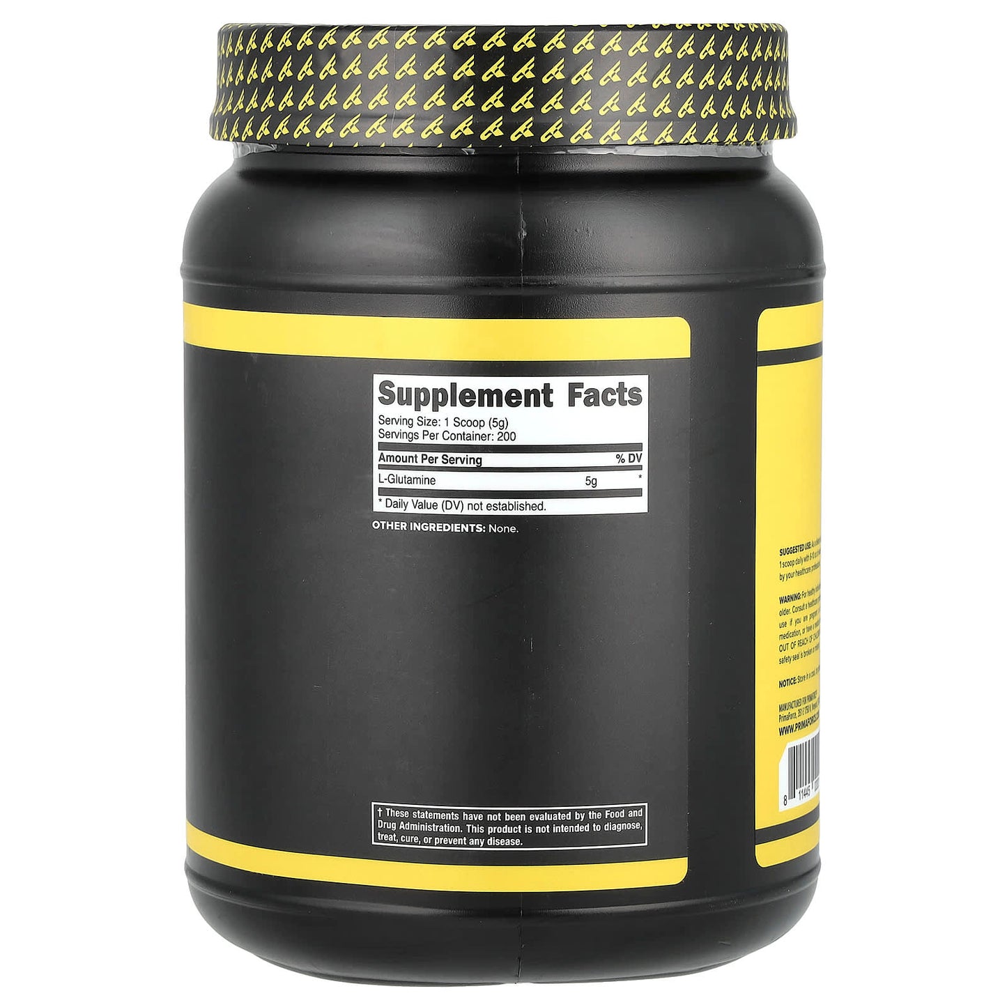 Primaforce, L-Glutamine Powder, Unflavored, 35 oz (1 kg) - Image 2