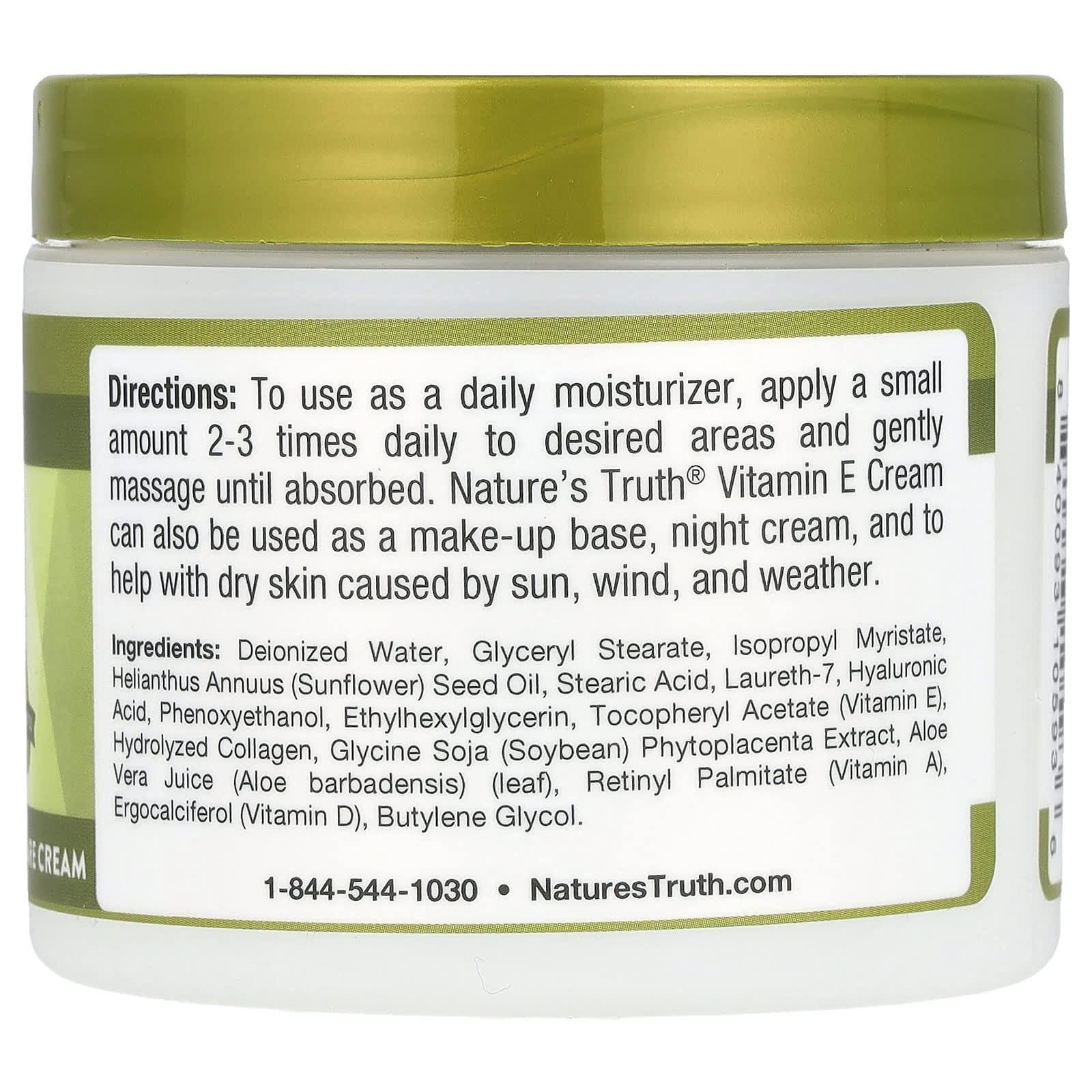 Nature's Truth, E-Cream Complex, Unscented, 4 oz (113 g) - Image 2