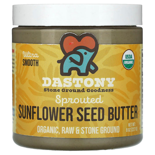 USDA Organic Sprouted Sunflower Seed Butter by Dastony, 8 oz (227 g) - Image 1