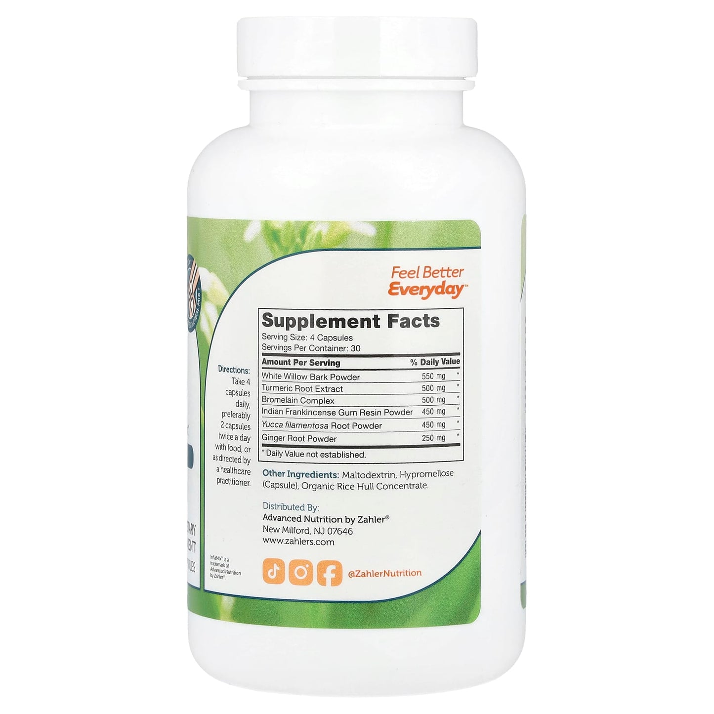 Zahler, InflaMix™, Occasional Inflammation Support, 120 Capsules