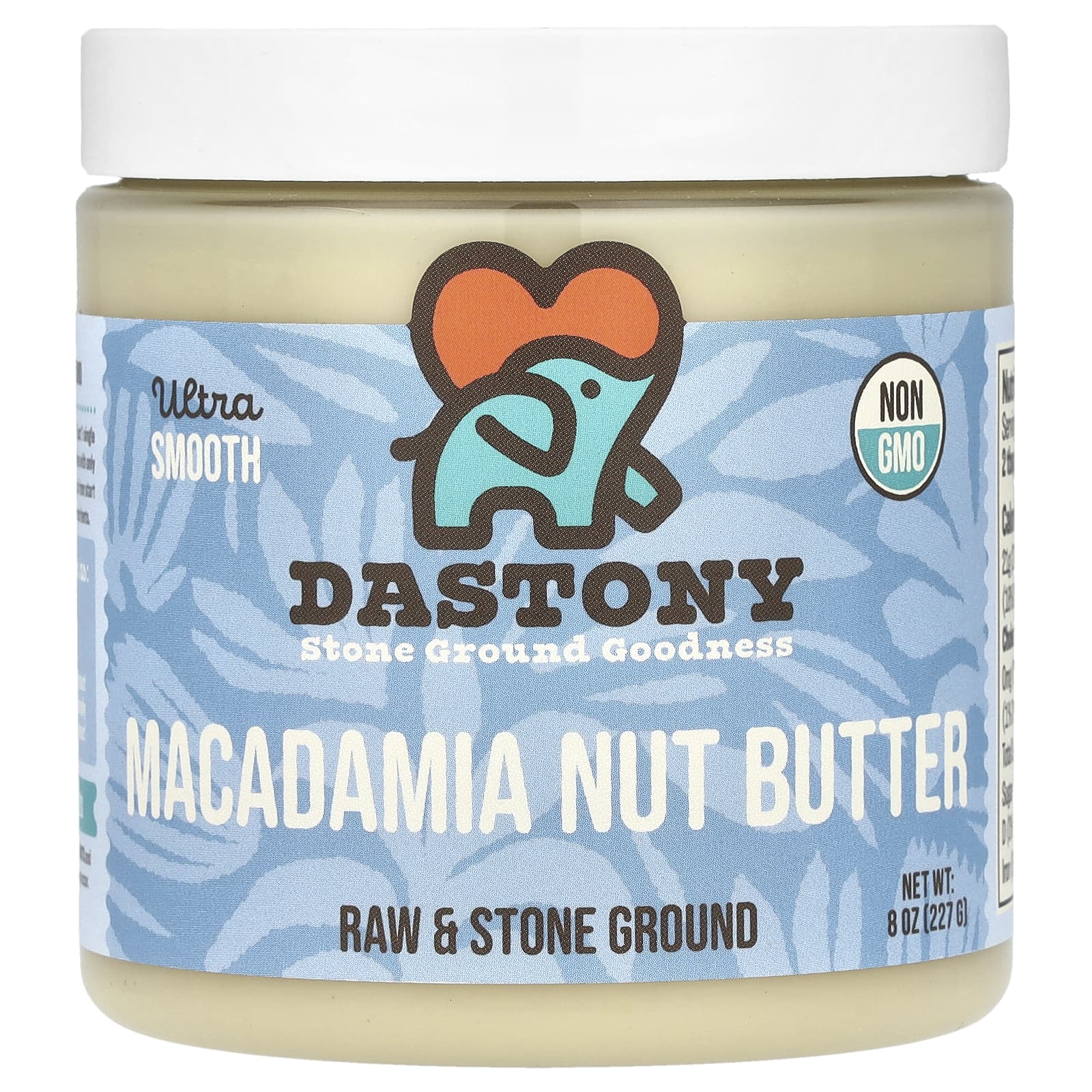 Dastony Organic Macadamia Nut Butter, 8 oz - Ultra Smooth, Paleo Friendly - Image 1