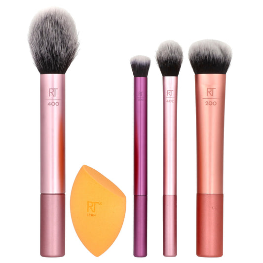 Real Techniques, Everyday Essentials Set, Face + Eye + Cheek ,  5 Pieces - Image 1