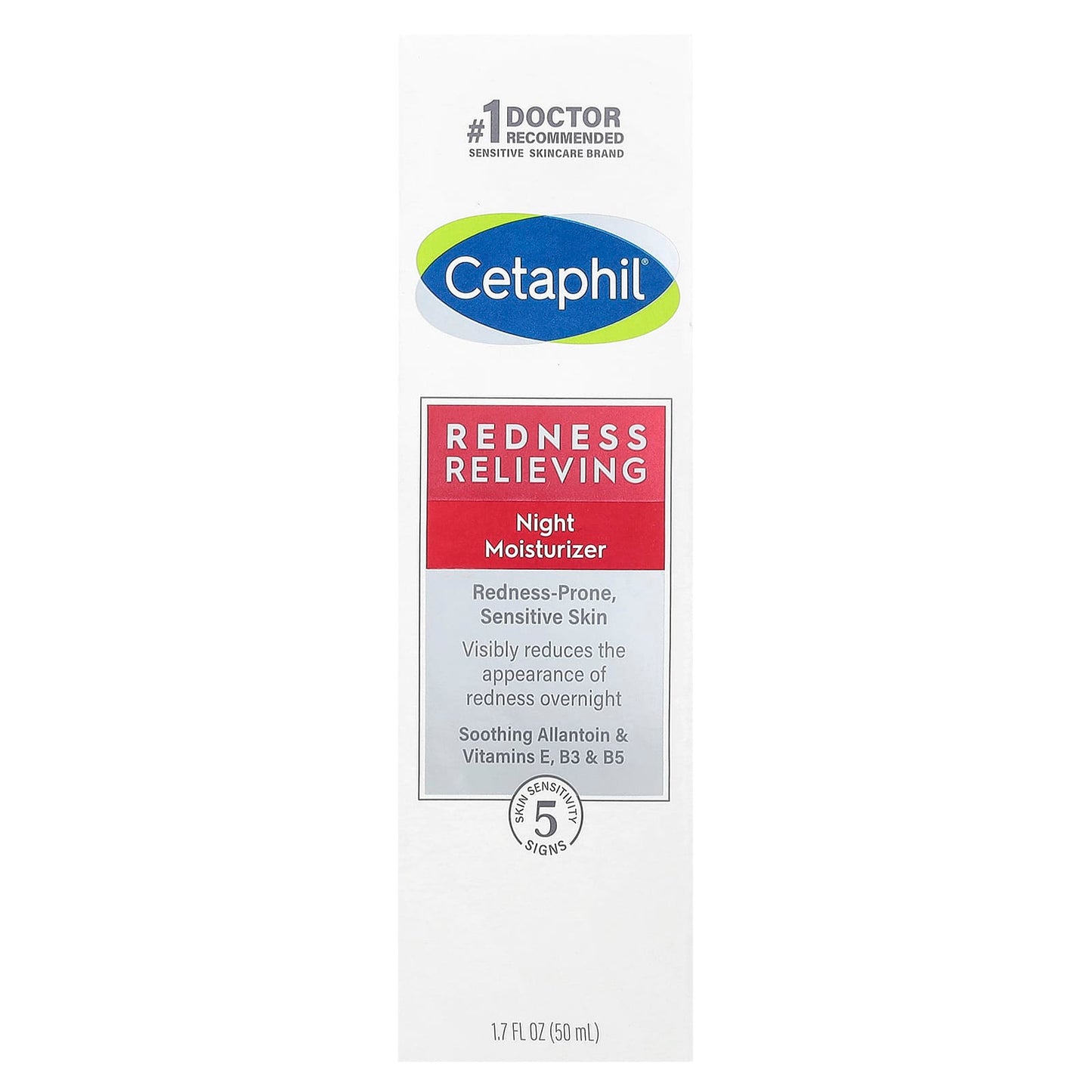 <span>Cetaphil Redness Relieving Night Moisturizer | Sensitive Skin Solution</span> - Image 2