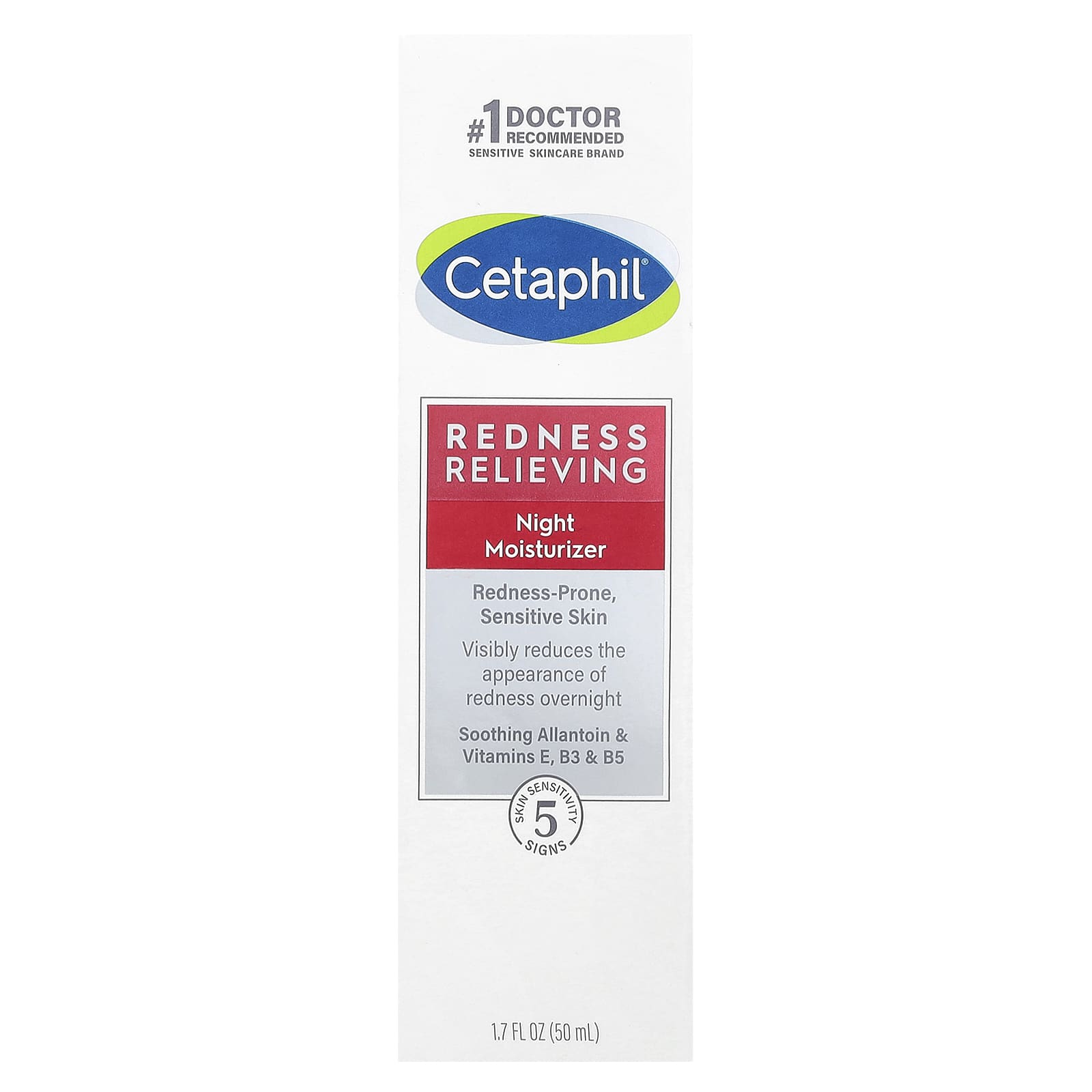 <span>Cetaphil Redness Relieving Night Moisturizer | Sensitive Skin Solution</span> - Image 2