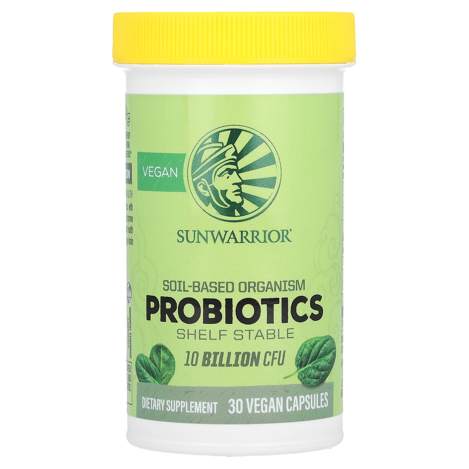Sunwarrior, Probiotics, 10 Billion CFU, 30 Vegan Capsules - Image 1