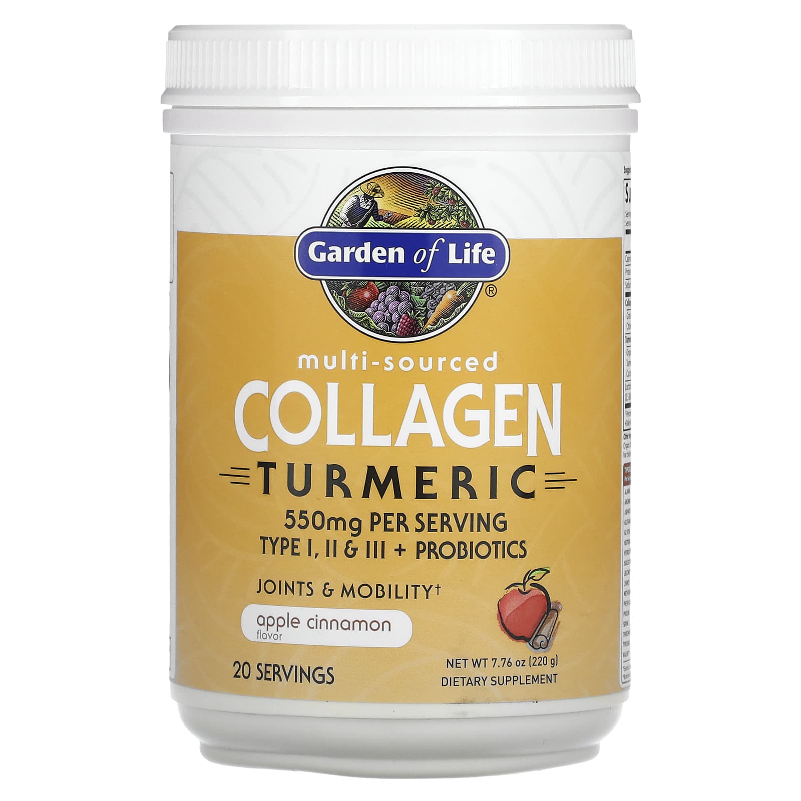 Collagen Turmeric Supplement for Joints & Skin - Garden of Life - Image 1