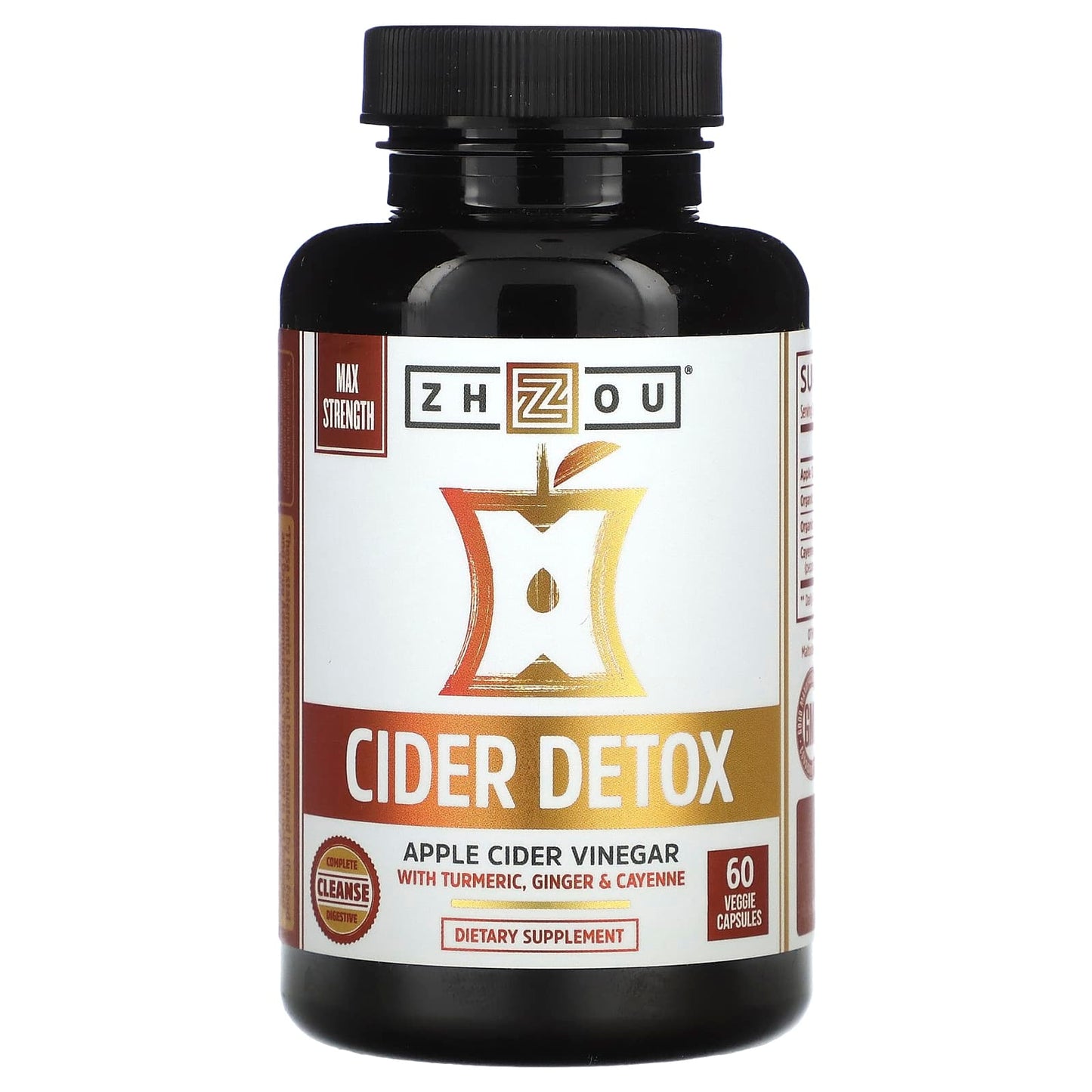 Zhou Nutrition, Cider Detox, 60 Veggie Capsules - Image 1