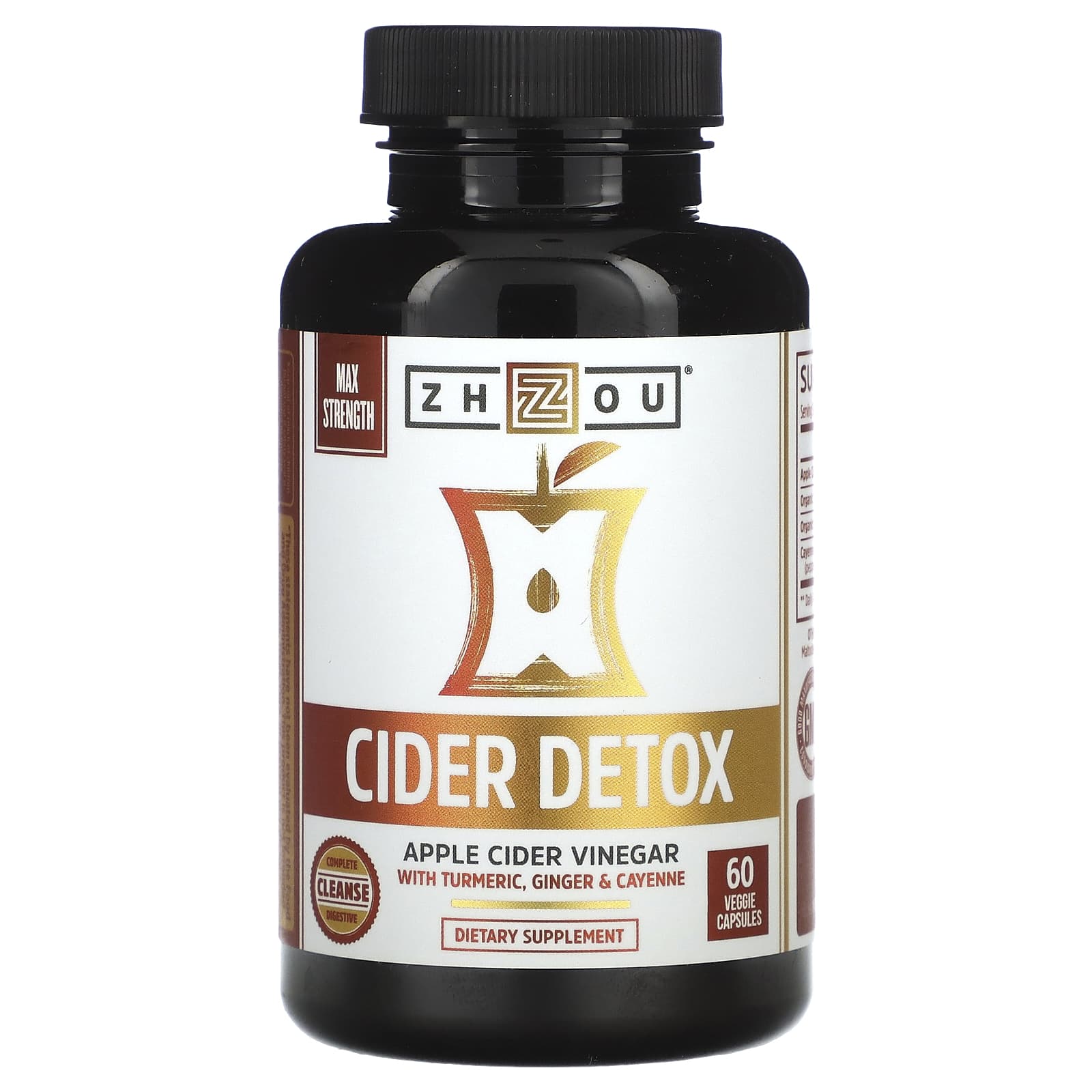 Zhou Nutrition, Cider Detox, 60 Veggie Capsules - Image 1