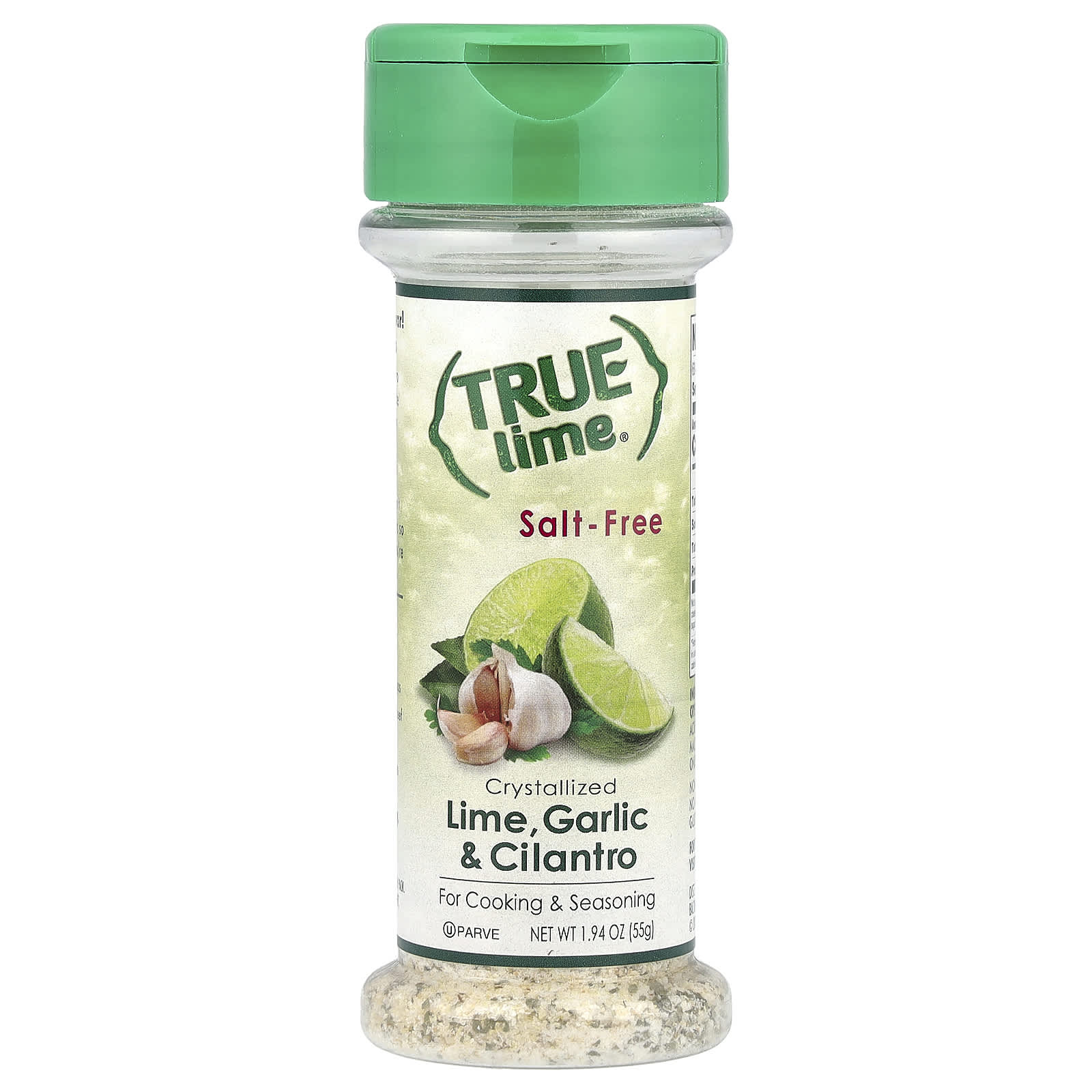 True Citrus, True Lime, Crystallized Lime, Garlic & Cilantro, Salt-Free, 1.94 oz (55 g) - Image 1