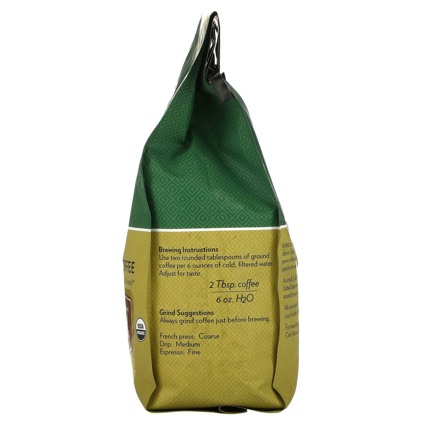 Cafe Altura USDA Organic Morning Blend Whole Bean Coffee, Medium Roast, 20 oz - Image 2