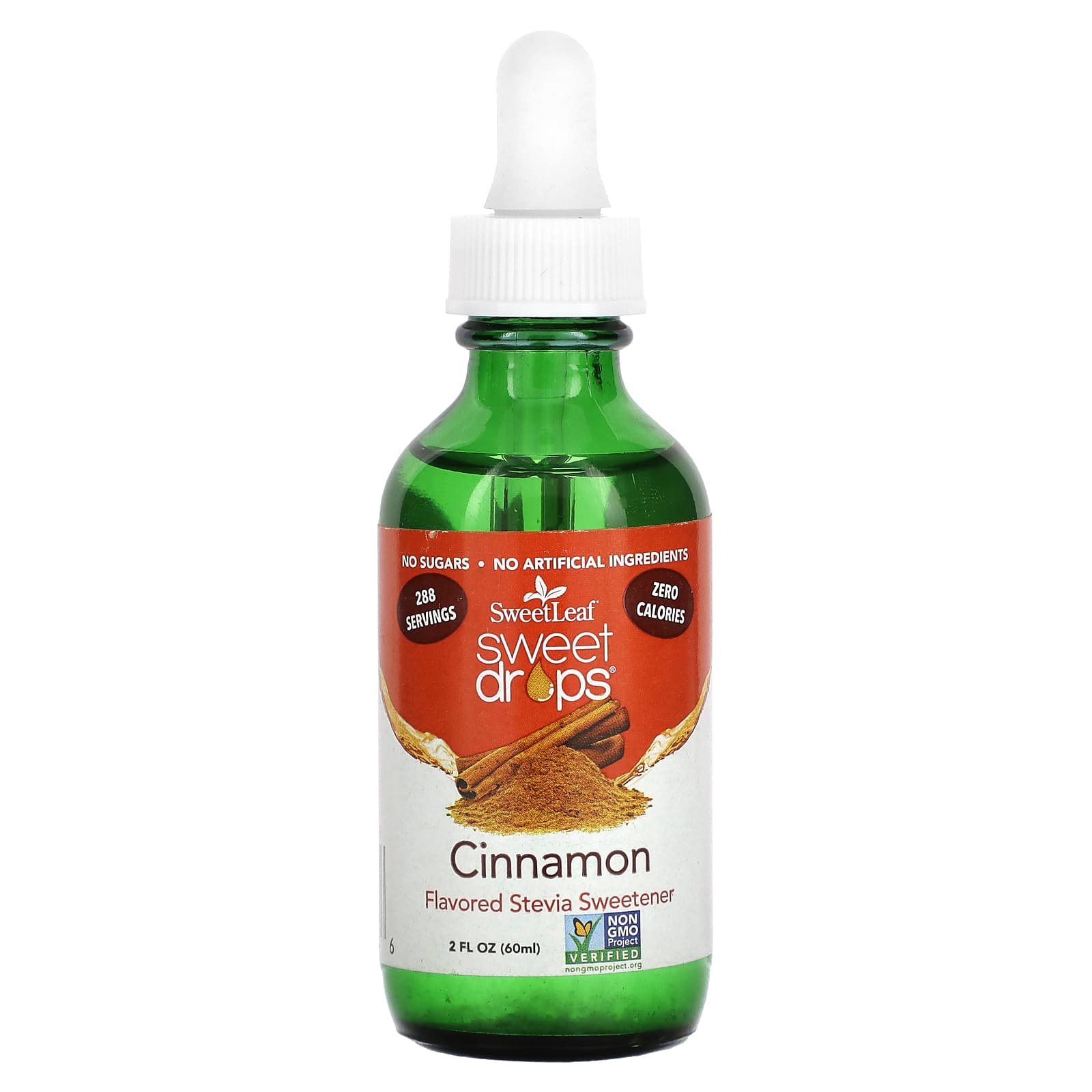 SweetLeaf Stevia, Sweet Drops, Cinnamon, 2 fl oz (60 ml) - Image 1