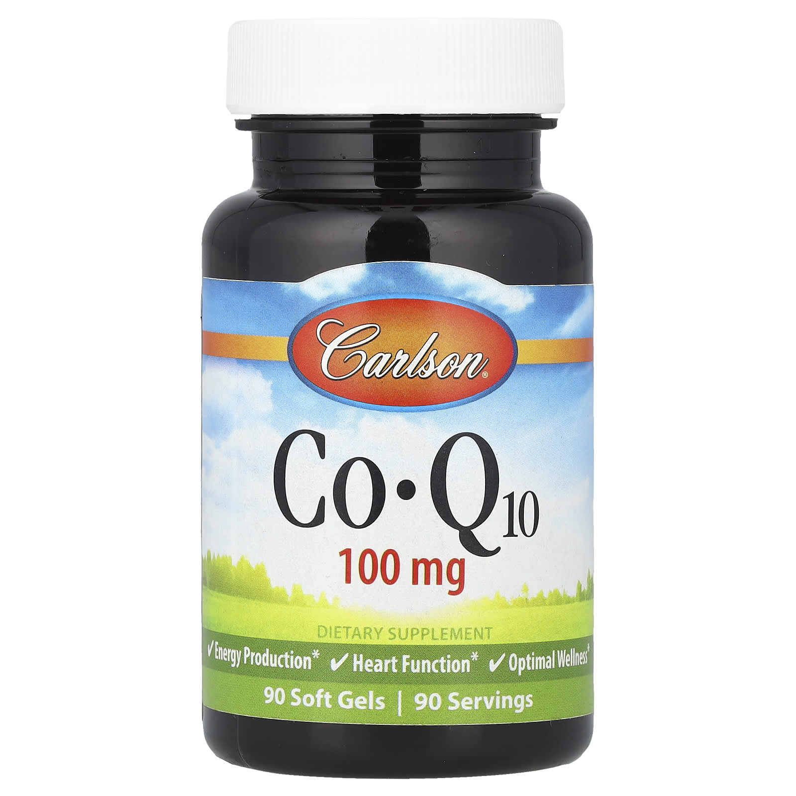 Carlson CoQ10 100mg 90 Soft Gels - Energy & Heart Health - Image 1