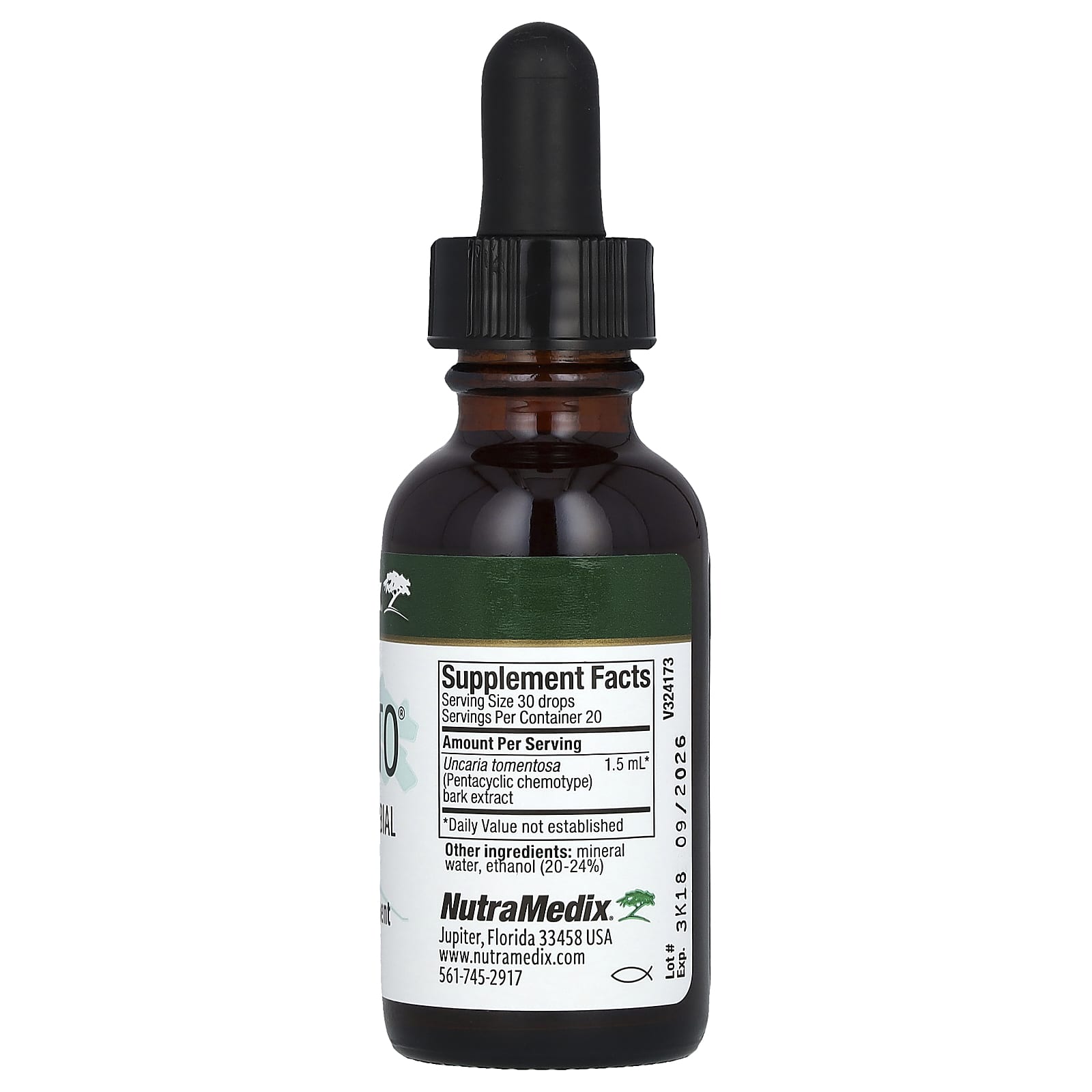 NutraMedix, Samento, Immune/Microbial Support, 1 fl oz (30 ml) - Image 2