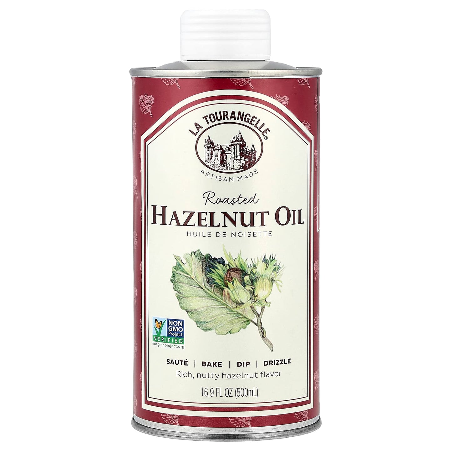 La Tourangelle, Roasted Hazelnut Oil, 16.9 fl oz (500 ml) - Image 1