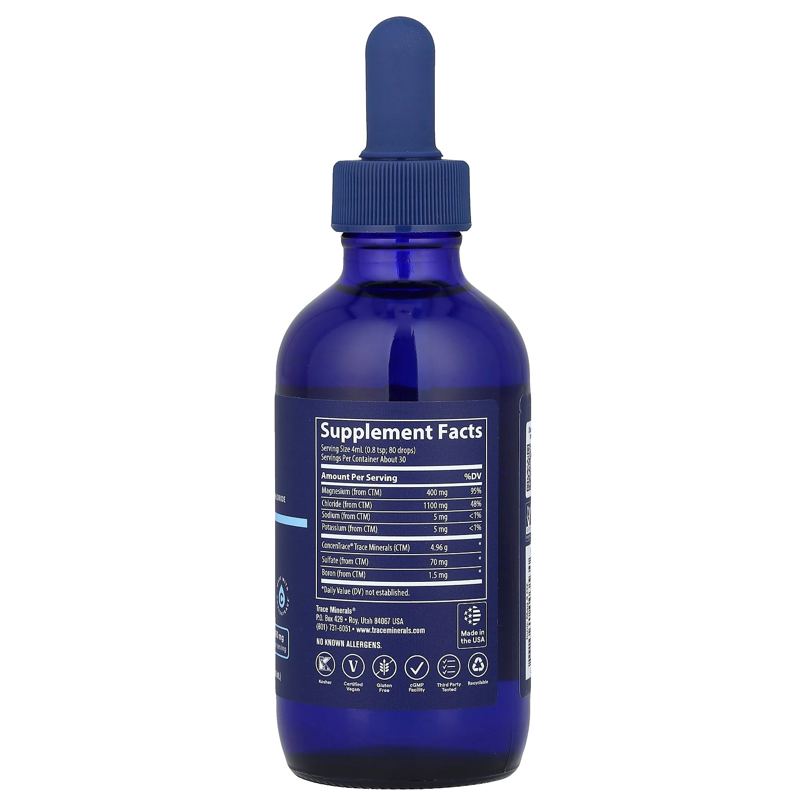 Trace, Ionic Magnesium Chloride, 400 mg, 4 fl oz ( 118 ml) - Image 2