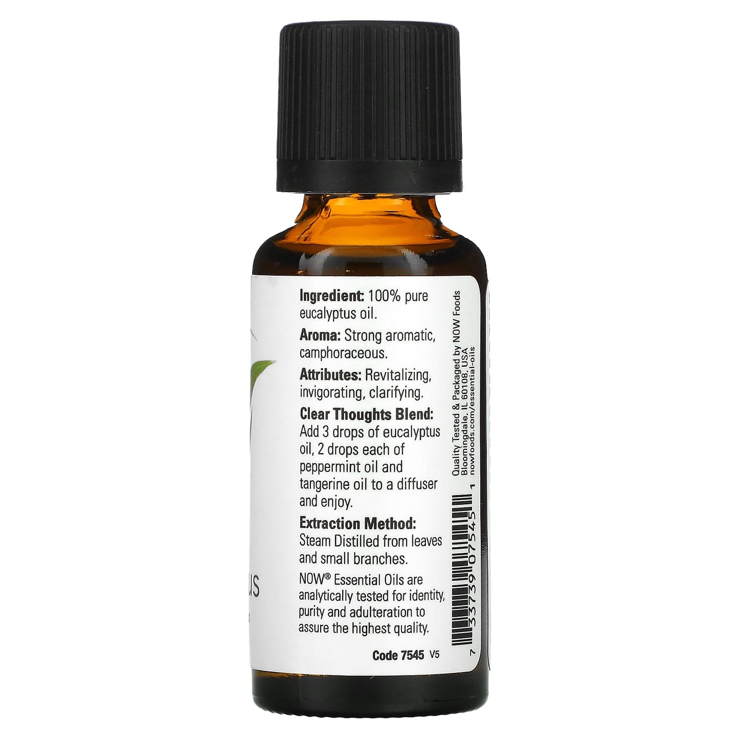 NOW Foods, Essential Oils, Eucalyptus, 1 fl oz (30 ml) - Image 2