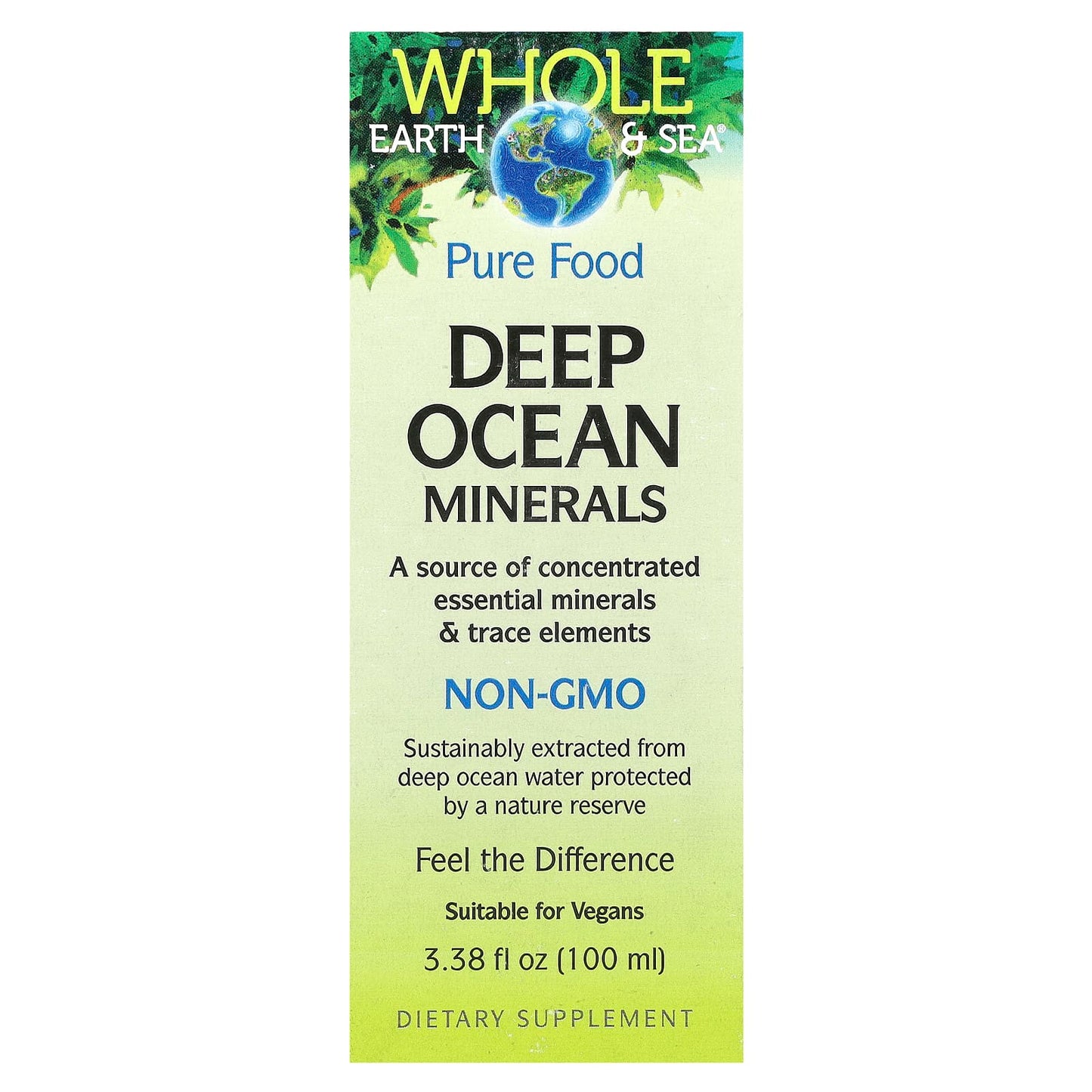 Natural Factors, Whole Earth & Sea®, Deep Ocean Minerals, 3.38 fl oz (100 ml) - Image 1