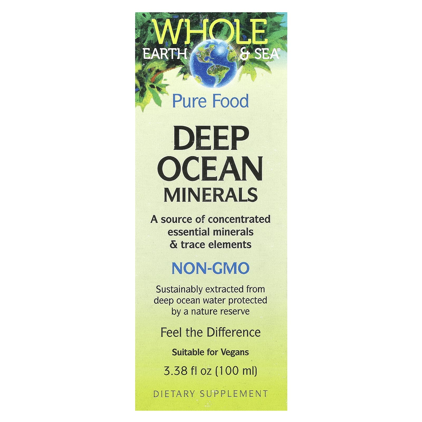 Natural Factors, Whole Earth & Sea®, Deep Ocean Minerals, 3.38 fl oz (100 ml) - Image 1