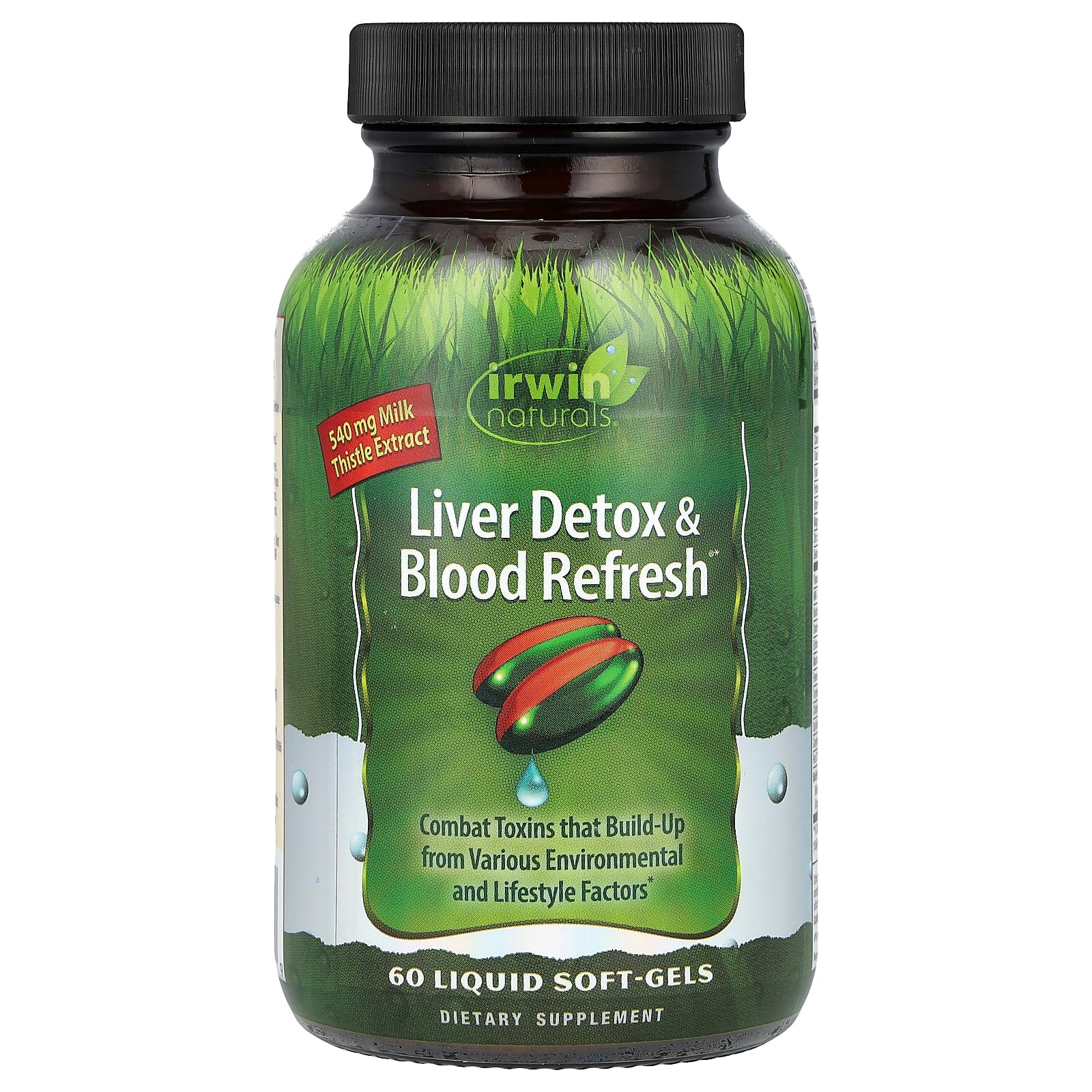 Irwin Naturals Liver Detox & Blood Refresh Liquid Soft-Gels 60 Count - Image 1