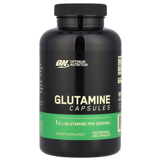 Optimum Nutrition, Glutamine, 240 Capsules (0.5 g per Capsule) - Image 1