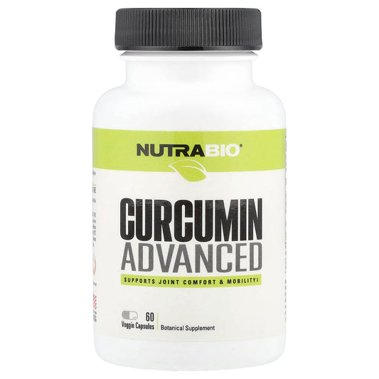 NutraBio, Curcumin Advanced, 60 Veggie Capsules - Image 1