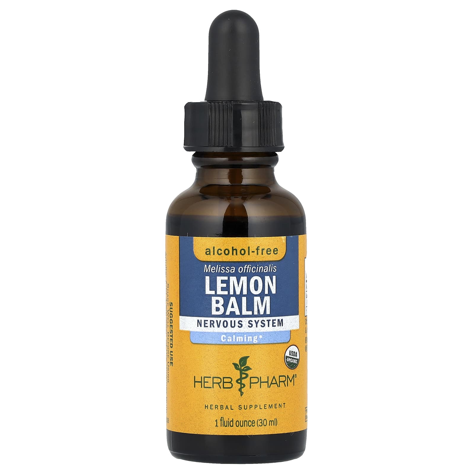 Lemon Balm Supplement by Herb Pharm - USDA Organic & Gluten Free - Image 1