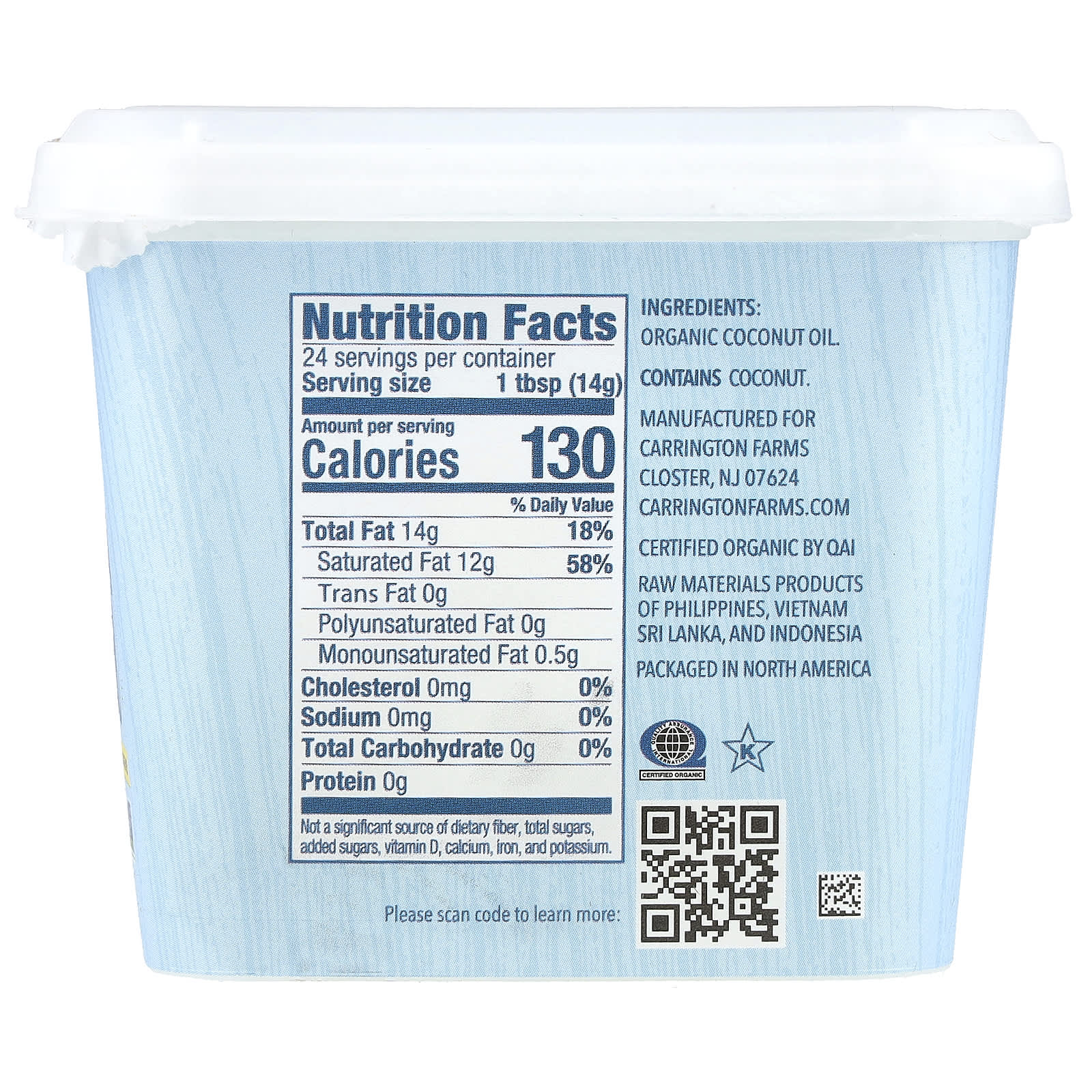 Organic Coconut Oil for Cooking & Skincare - USDA Certified - Image 2