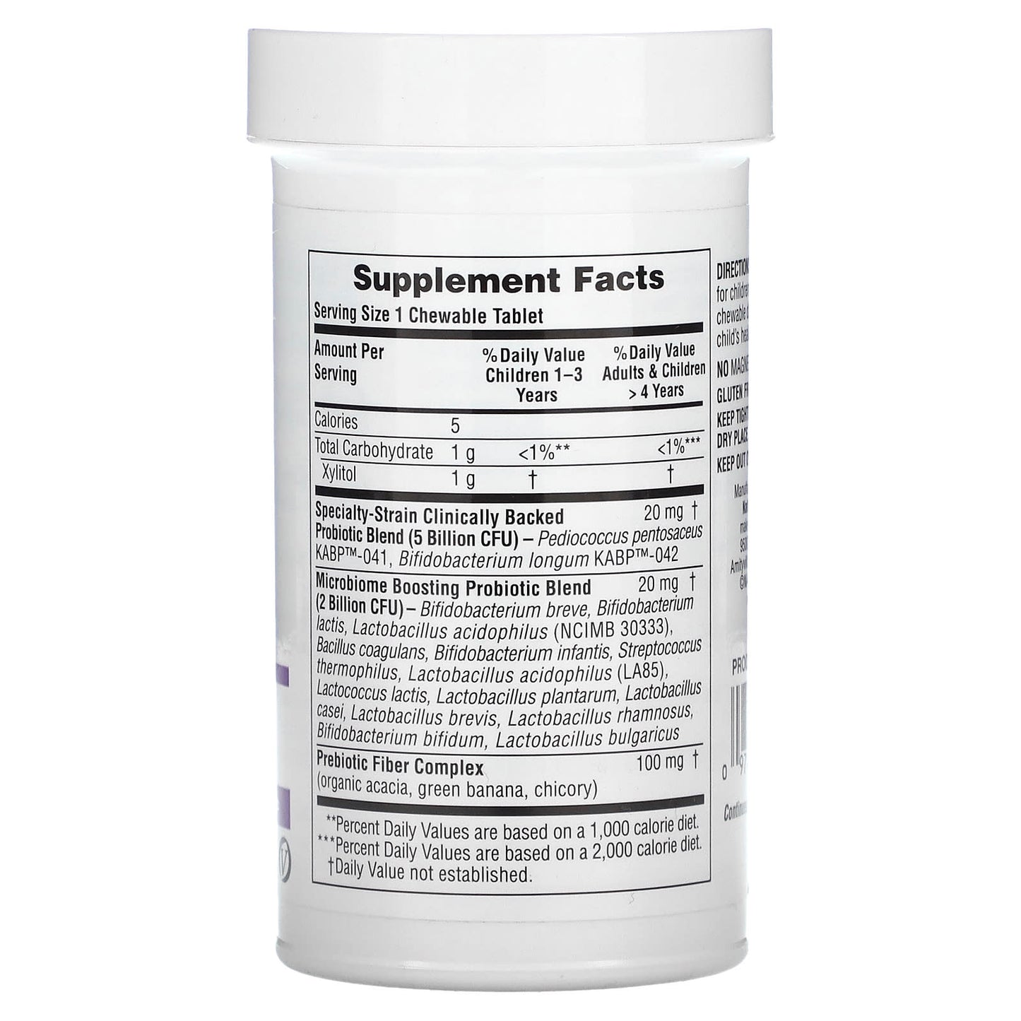 NaturesPlus, GI Natural Probiotic Kids, Delicious Mixed Berry , 7 Billion CFU, 30 Chewables - Image 2